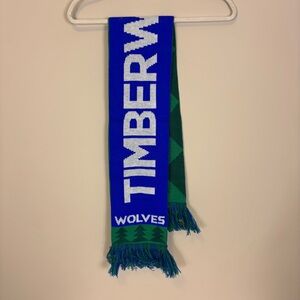 NBA Minnesota Timberwolves Blue and Green Trees Reversible Winter Scarf